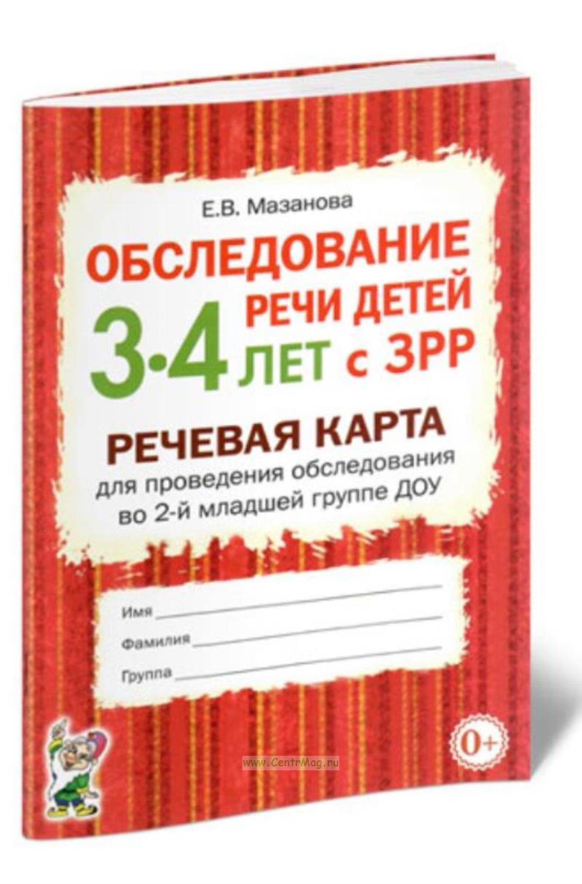 Речевая Карта Ребенка Купить