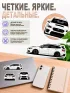 Набор наклеек "Subaru Levorg STI", 3 шт
