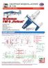 Модель-копия из бумаги самолета Grumman F6F-3 HellCat. Масштаб 1:50