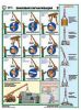 Комплект плакатов "Безопасность грузоподъемных работ". 5 листов, 61х45 см. ламинированный