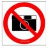 Запрещается фотографировать. Знак