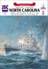 Модель-копия из бумаги корабля North Carolina