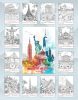 Календарь-раскраска настенный, перекидной "Чудеса света" на 2027 год