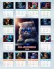 Настольный календарь-домик "Коты-программисты" на 2027 год