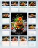 Настольный календарь-домик "Bon Appetit" на 2027 год