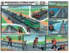 Комплект плакатов "Безопасность путевых работ". (6 листов, 61х46 см)