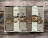 Набор вафельных полотенец для кухни Ayben Home Collection, кофейный