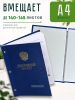 Папка "Дипломный проект" с гербом РФ, А4, синий мрамор, бумвинил, 140-145 листов