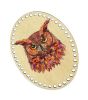 Донышки для вязания, заготовки для рукоделия, дно корзин, 19,8 х 14,8 см, овальные, 8 мм, сова