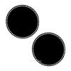 Донышки для вязания, заготовки для рукоделия, дно корзин, 24,8 см, круги, 9 мм, черный