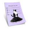 Тетрадь для нот для хора. TTBB: тенор 1, тенор 2, бас 1, бас 2 (Кот-проказник, 72 страницы, А4)