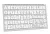 Линейка-трафарет "Шрифт Stencil № 104" (англ. 282 х 154 мм)