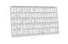 Линейка-трафарет "Шрифт Aero Matics Stencil" (рус. 200 х 100 мм)