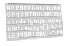 Линейка-трафарет "Шрифт Stencil № 110" (англ. 282 х 154 мм)