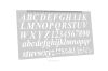 Линейка-трафарет "Шрифт Italic № 5" (англ. 147 х 273 мм)