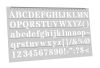 Линейка-трафарет "Шрифт Stencil № 114" (англ. 282 х 154 мм)