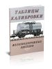 Таблицы калибровки железнодорожных цистерн