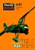 Журнал "Maly modelarz". Истребитель PZL P-24 из бумаги и картона (№6, 1987)