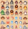 Набор из Animals стикеров