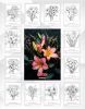 Календарь-раскраска настенный, перекидной "Цветы" на 2026 год