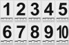 Набор магнитных табличек (1-10)