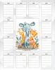 Календарь-планер настенный, перекидной "Детские зарисовки. Звери" на 2025 год