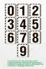 Набор пластиковых номерков "0-9", 8х9 см.