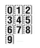 Набор пластиковых номерков "0-9", 8х9 см.