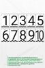 Набор пластиковых масштабных цифр на магнитах "1-10"