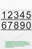 Набор пластиковых масштабных цифр на магнитах "0-9"