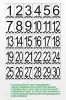 Набор масштабных цифр 1-30