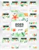 Календарь настенный, перекидной "Рисунки цветов минималистические" на 2025 год
