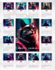 Календарь настенный, перекидной "Животные/Cyberpunk" на 2025 год