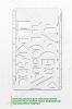 Линейка-трафарет "Условные обозначения на военных картах"