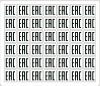 Наклейки, стикеры "Евразийское соответствие, EAC" (10 листов по 42 шт.)