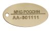 Индивидуальный жетон газодымозащитника (80 х 40 х 1,5 мм)