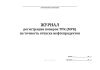 Журнал регистрации поверок ТРК (МРК) на точность отпуска нефтепродуктов