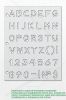 Малый трафарет. Шрифт ГОСТ 14192-96 Маркировка грузов. Приложение Г3 (англ. 140х105 мм)