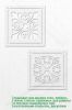 Комплект трафаретов, узор, плитка, 2 шт