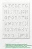Большой трафарет. Шрифт ГОСТ 14192-96 Маркировка грузов. Приложение Г3 (англ. 279Х210 мм)