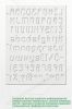 Большой трафарет "Шрифт №7" (англ., 279 x 210 мм)