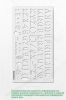 Линейка-трафарет "Шрифт Stencil № 112" (англ. 282 х 154 мм)