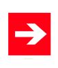 Наклейка "Направляющая стрелка" 15 х 15 см