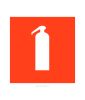 Наклейка "Огнетушитель" 15 х 15 см