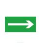 Наклейка "Направление эвакуации" 15 х 30 см
