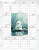 Календарь-планер настенный, перекидной "Белый медвежонок" на 2026 год