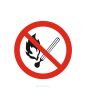 Наклейка "Запрещается курить" 20 х 20 см