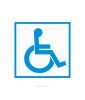 Наклейка "Доступность для инвалидов в креслах-колясках" 15 х 15 см