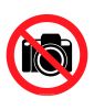 Наклейка "Запрещается фотографировать" 15 х 15 см