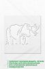 Трафарет "Дикий носорог"